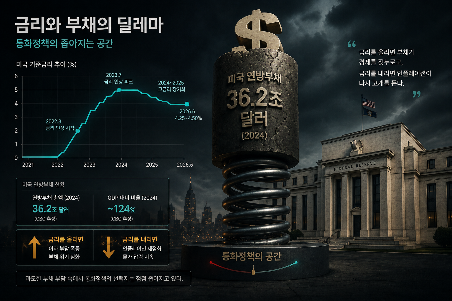 금리와 부채의 딜레마 — 통화정책의 좁아지는 공간